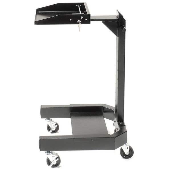 Mobile Laptop Cart, Black, 24W x 24-1/2D x 41H